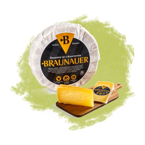 Řemeslný sýr z Broumovska BRAUNAUER výběrový